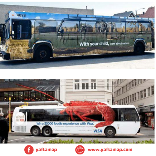 إعلانات النقل - مينى باص 111 - تغليف الباص